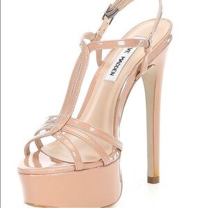 Steve Madden Elegant Tan Platform Heels